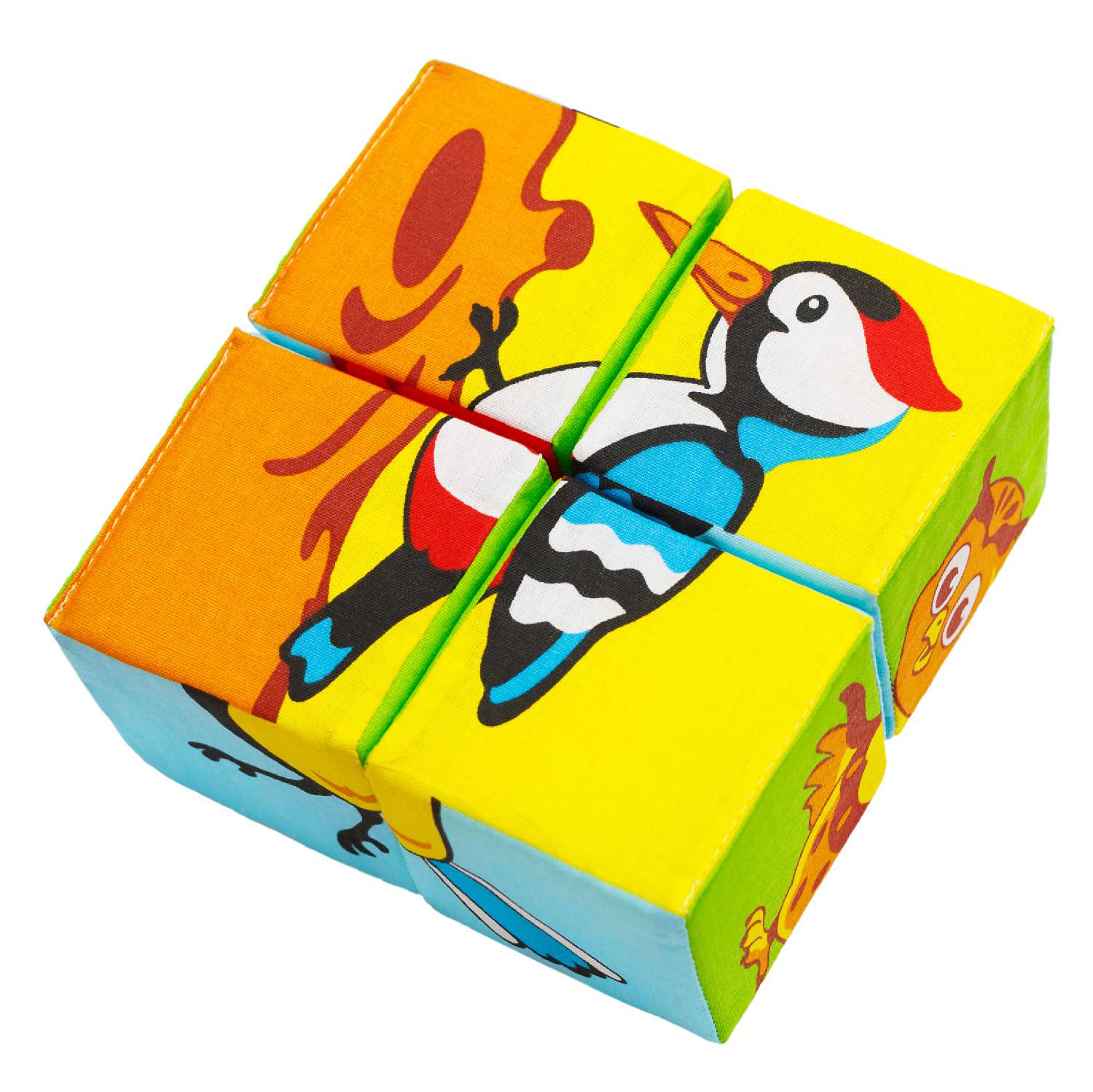 Мякиши 688 Кубики Собери картинку Птицы Мяшики - Чебоксары 