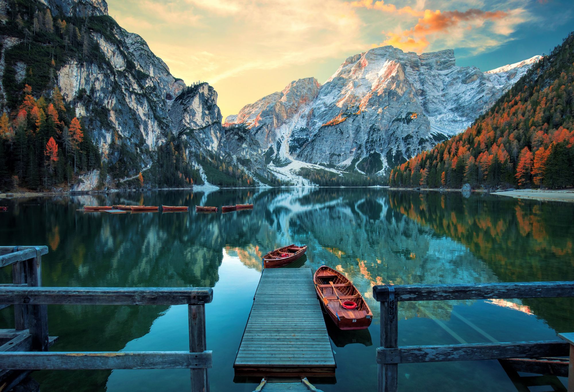 Холст ХК-5868 с красками Красивое озеро в Итальянских Альпах 40*50см Рыжий кот - Тамбов 