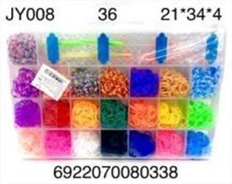 Набор резинок для плетения браслетов JY008 в коробке - Волгоград 