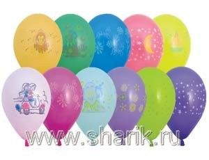 Шар 10 с рис 100ШТ  ассорти 1103-0007 810245 Р - Магнитогорск 