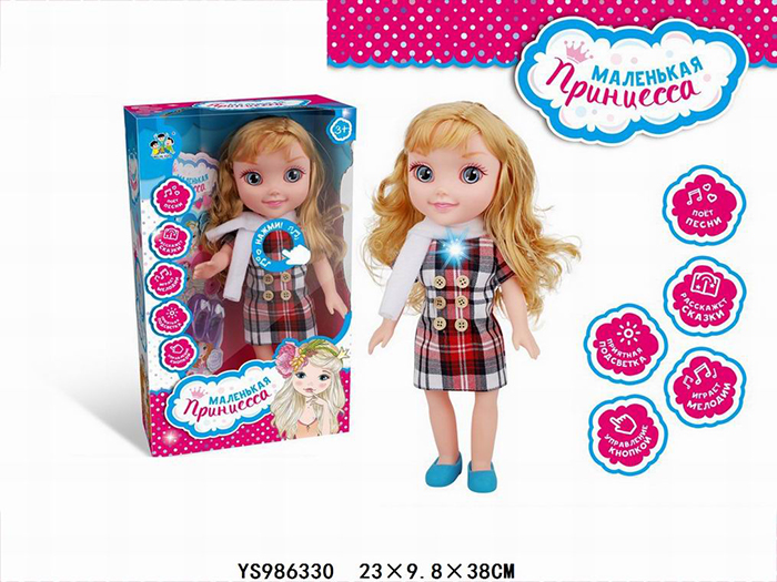 Кукла 203EWY Маленькая принцесса на батарейках в коробке 807-390 - Уфа 