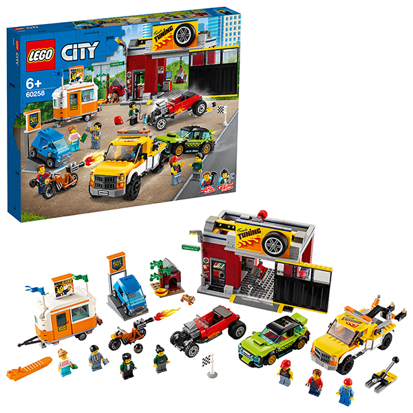 LEGO City 60258 Конструктор ЛЕГО Город Turbo Wheels Тюнинг-мастерская - Елабуга 