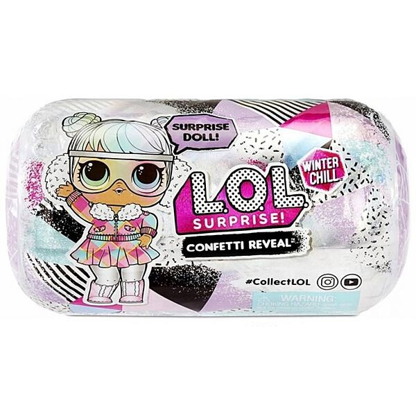 LOL Surprise 576600 Кукла Winter Chill Confetti Doll Asst in PDQ Капсула Конфетти в ассортименте - Йошкар-Ола 