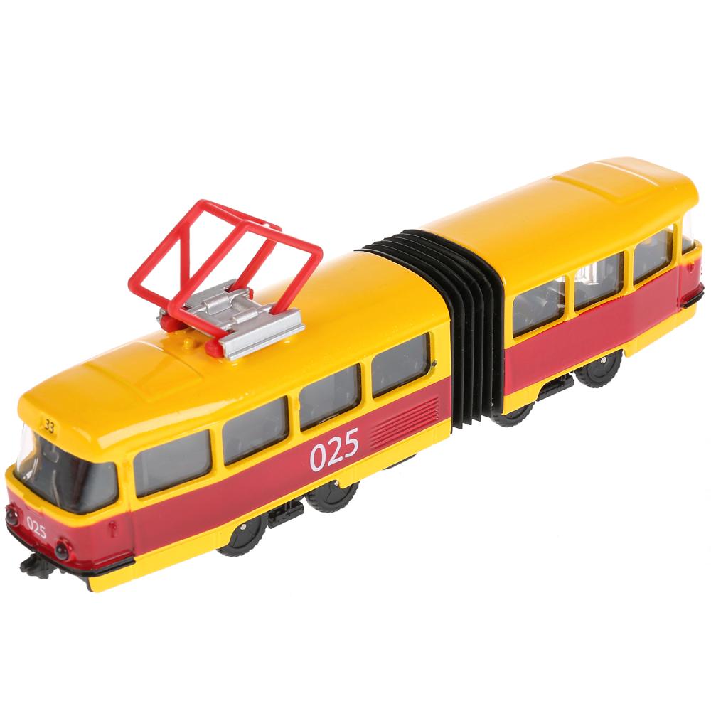 Машина SB-18-01WB(NO IC) Трамвай с гармошкой 19см металл ТМ Технопарк 270006 - Томск 