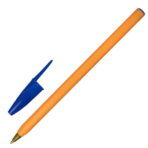 Ручка шариковая 143740 синяя BP-01 STAFF Basic Orange 1мм длина корпуса 14см - Пермь 