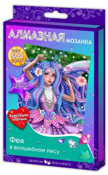 Алмазная мозайка 108-3 (50) Фея в волшебном лесу ТМ Мульти Арт 345091 - Набережные Челны 