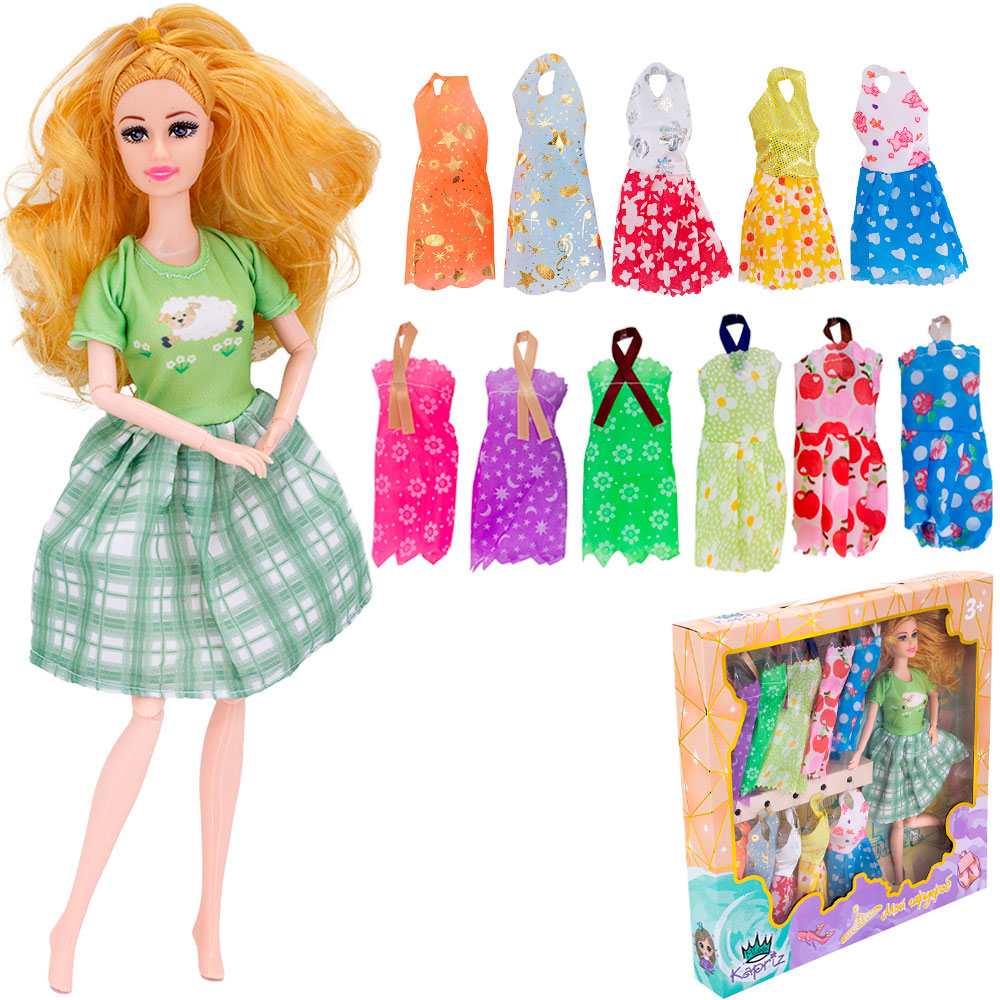 Кукла 1104-1YSYY Мой гардероб с набором платьев Miss Kapriz - Саратов 