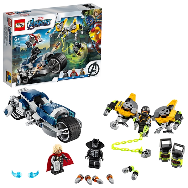 LEGO Super Heroes 76142 Конструктор ЛЕГО Супер Герои Мстители Атака на спортбайке - Казань 