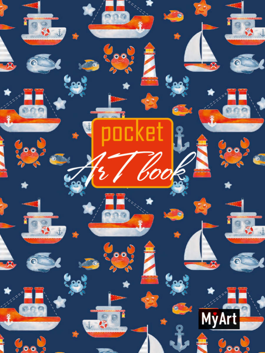 Блокнот 80-2126 Кораблики 80 листов MyArt. Pocket Проф-Пресс - Набережные Челны 