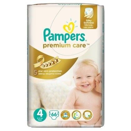 PAMPERS Подгузники Premium Care Maxi (7-14 кг) Джамбо Упаковка 66 10% - Омск 