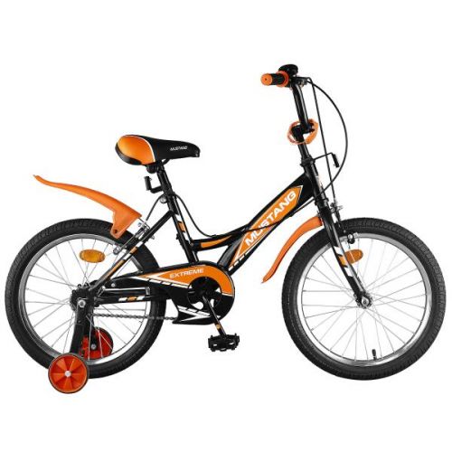 Велосипед 18 детский ST18007-GW черный с оранжевым ТМ «MUSTANG - Нижнекамск 