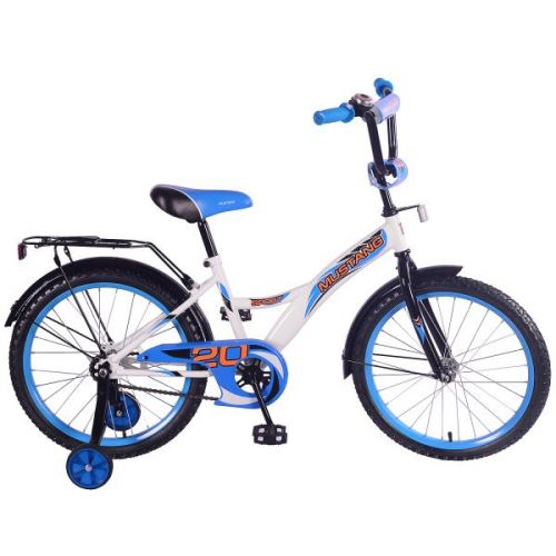 Велосипед 20 детский ST20032-GW белый с синим ТМ «MUSTANG - Ульяновск 