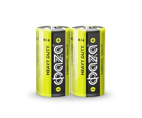 Батарейка Фаза R14 б/б 2S R14HD-S2 цена за упаковку - Омск 