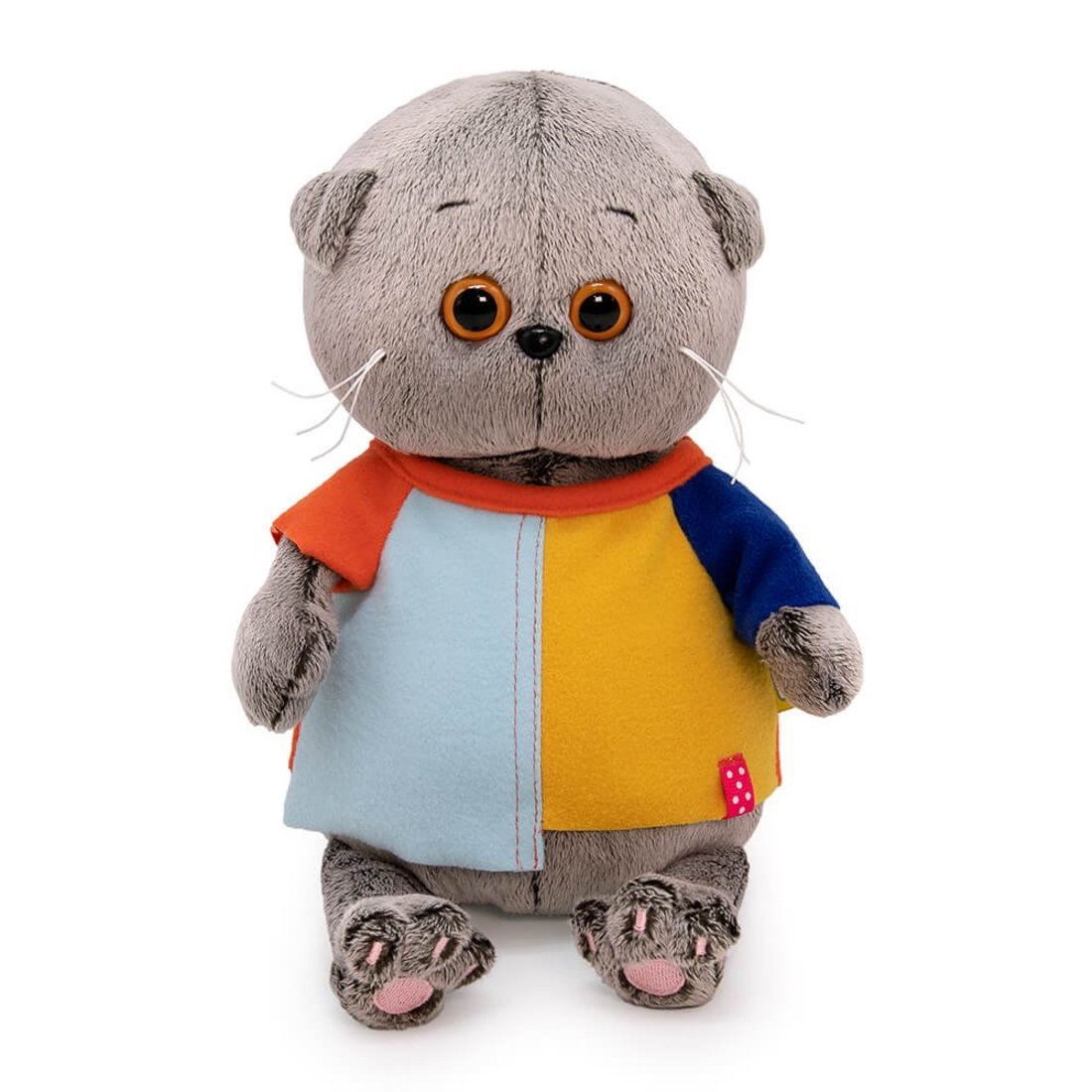 Мягкая игрушка ВВ-120 Басик Baby в разноцветной футболке 20см ТМ Budibasa - Альметьевск 