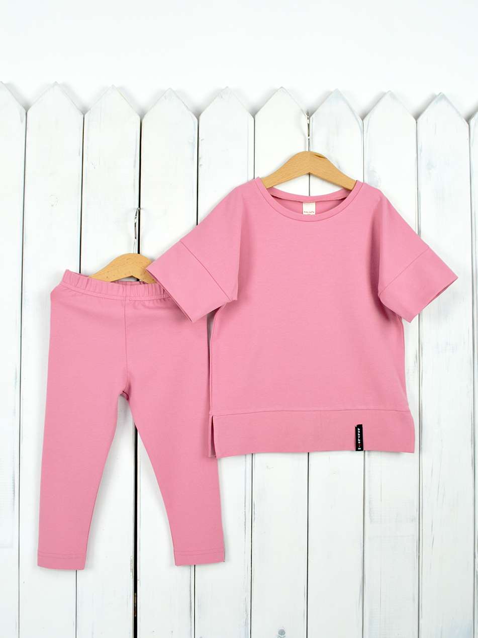 КД352/11-Ф Комплект для девочки р.122 футболка+легинсы/розовый зефир Бэби Бум - Оренбург 