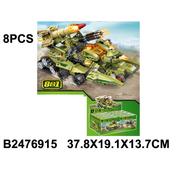 Конструктор 41103 Военная машина 1/8шт в коробке Brick 370624 - Йошкар-Ола 