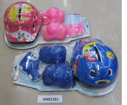 Защита+шлем AN01161 детская от 5-13лет в слюде Рыжий кот - Ульяновск 