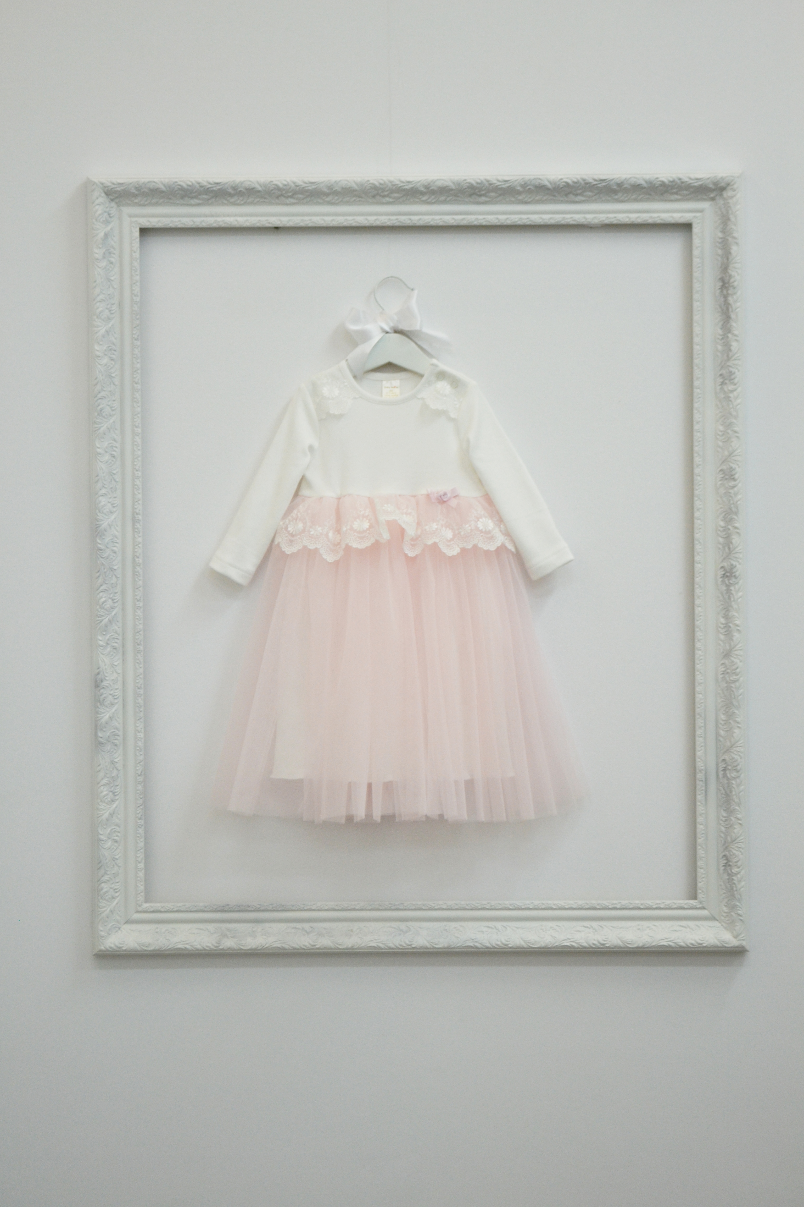 С41/1-И Платье р. 80 "Королева Виктория" (цвет молоко/розовый) Бэби бум