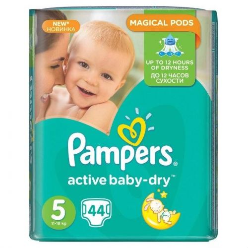 PAMPERS Подгузники Active Baby-Dry Junior (11-18 кг) Экономичная Упаковка 44 10% - Тамбов 