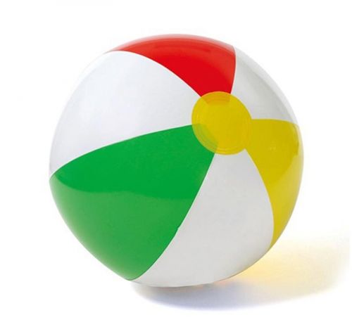 Мяч пляжный 59010 цветные полосы 41см от 3 лет 409620 INTEX - Уральск 
