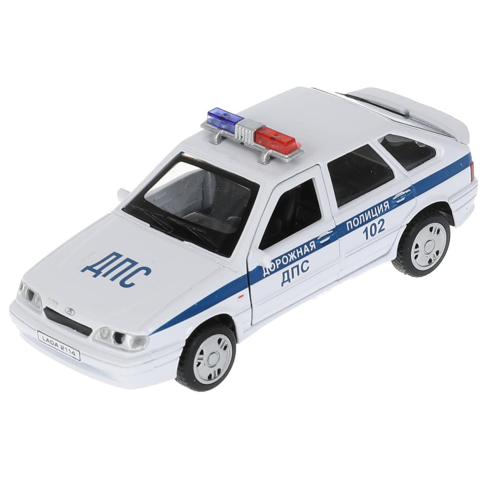 Машина 2114-12POL-WH металл LADA-2114 SAMARA Полиция 12см инерция белый ТМ Технопарк 326423 - Оренбург 