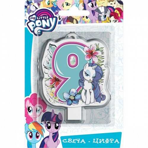 Свеча 33027 Цифра №9 "My Little Pony" Росмэн - Самара 