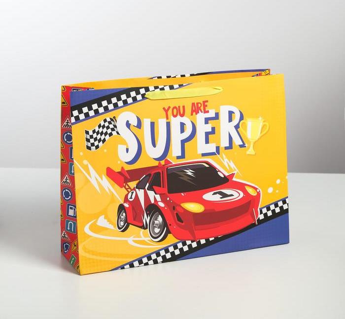 Пакет 4725293  You are super L горизонтальный 40*31*11,5см - Йошкар-Ола 