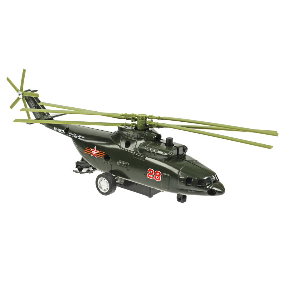 Машина COPTER-20SLARR-GN металл Вертолет Армия России 20см зеленый ТМ Технопарк 356011 - Пенза 