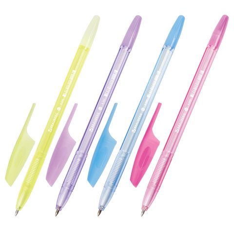Ручка синяя X-333 Pastel узел 0,7мм линия письма 0,35мм Brauberg - Пенза 