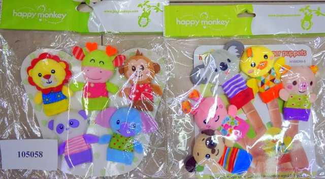 Набор игрушек для малышей 105058 Животные пальчиковые текстиль 7см - Пермь 