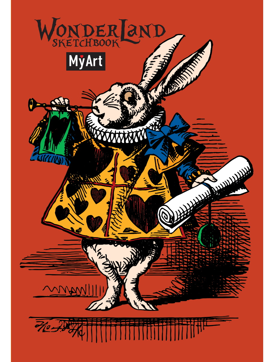 Скетчбук 64-0605 Кролик 64л Wonderland sketchbook My Art - Елабуга 