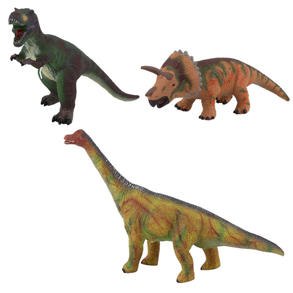 Игрики ZOO TAV024 Фигурка мягконабивная "Динозавры" со звуком, 3 вида (в ассортименте) - Магнитогорск 