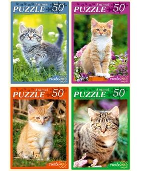 Пазл 50эл п50-5945 "Самые милые котята" Рыжий Кот - Елабуга 