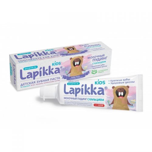 Зубная паста 15-01-008 Lapikka Kids молочный пудинг с кальцием 45гр РОКС