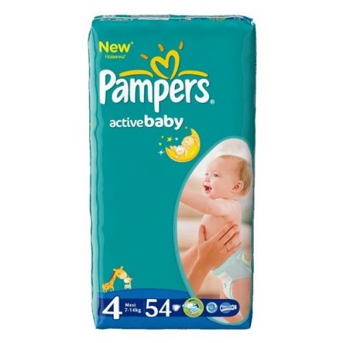 PAMPERS Подгузники Active Baby-Dry Maxi (7-14 кг) Экономичная Упаковка 54 10% - Магнитогорск 