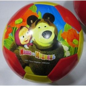 Мяч E03-961-MASHA AND THE BEAR футбольный "Маша и медведь" №3 однослойный в пакете 173154 Р - Бугульма 
