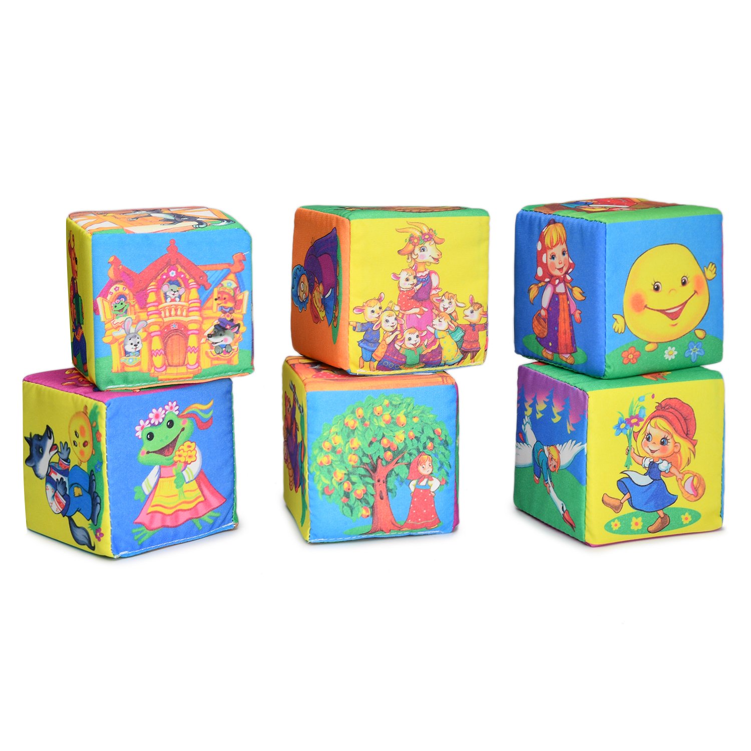 Кубики Д-416-18 Веселые сказки Плюшики - Набережные Челны 