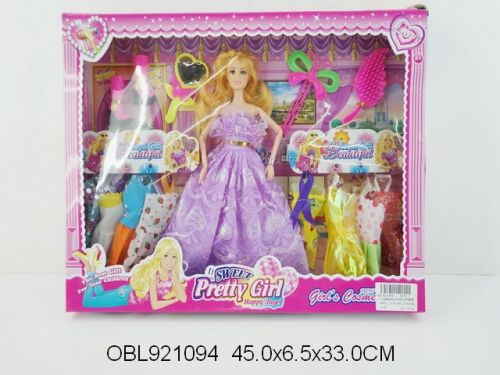 Кукла 6070-1 на шарнирах с аксессуарами в коробке OBL921094 - Томск 
