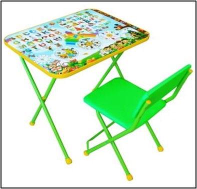 Комплект мебели НСС-34 Английский язык (зел) стол+стул ТМ Радуга - Ижевск 