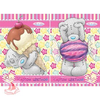 Картон цветной 10л 10цв в папке А4 MY24/2 Me to you - Елабуга 