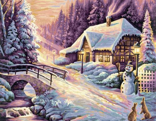 Картина "Зима" рисование по номерам 50*40см КН5040014 - Ижевск 