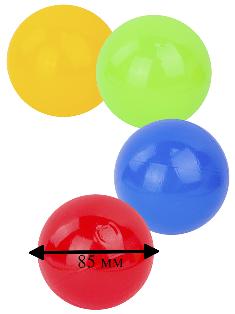 Шарики для сухого бассейна И-3783 цветные 35шт д=8,5см - Магнитогорск 
