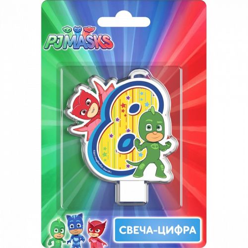 Свеча 33041 Цифра №8 "Герои в масках" Росмэн - Йошкар-Ола 