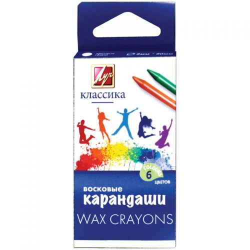 Карандаши воск 6цв Классика Луч 12С860-08 круглые - Елабуга 