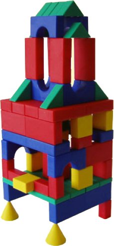 Кубики строительные №1 С-87-Ф Большой ПК Форма - Ижевск 