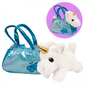 Мягкая игрушка Животные в сумочках М2128 Единорог 16см - Пенза 
