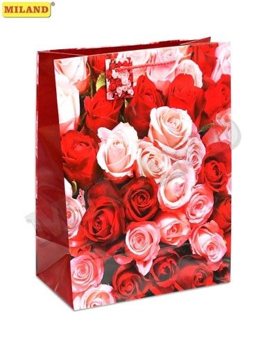 Пакет подарочный L "Очаровательные розы" ОР-0213 1/12шт Миленд - Тамбов 