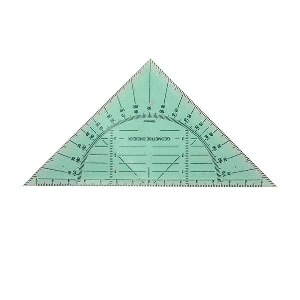 Транспортир РТР06 в треугольнике 180гр 15см зеленая - Йошкар-Ола 