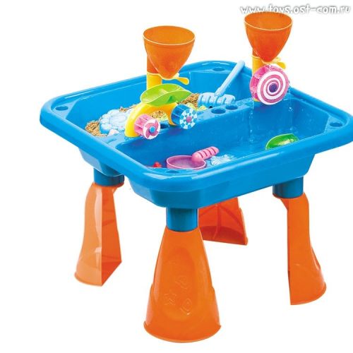 Стол 8805а  для игр с песком и водой "Водяные мельницы"+ набор д/песка 18пр Hualian Toys - Ижевск 