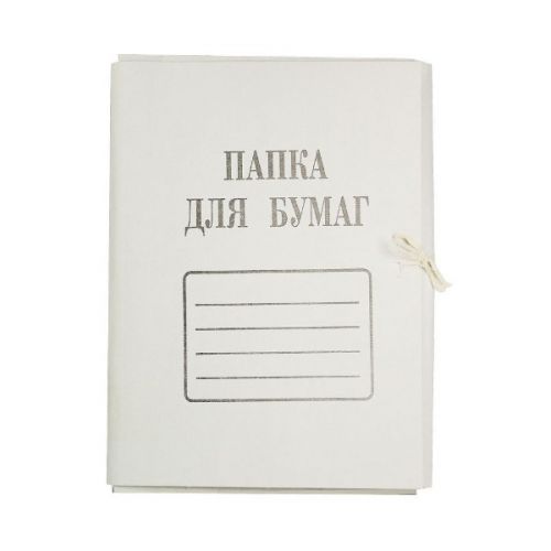 Папка ПЗ-28/97 с завязками ДЕЛО А4 белый картон немелованный 250г/м2 074297 Р - Нижнекамск 